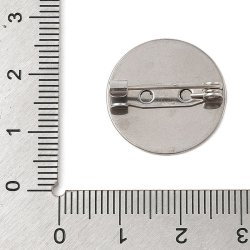 Brochen�l med kuglekr�lle og 20 mm plade til p�limning, st�l, 2 stk