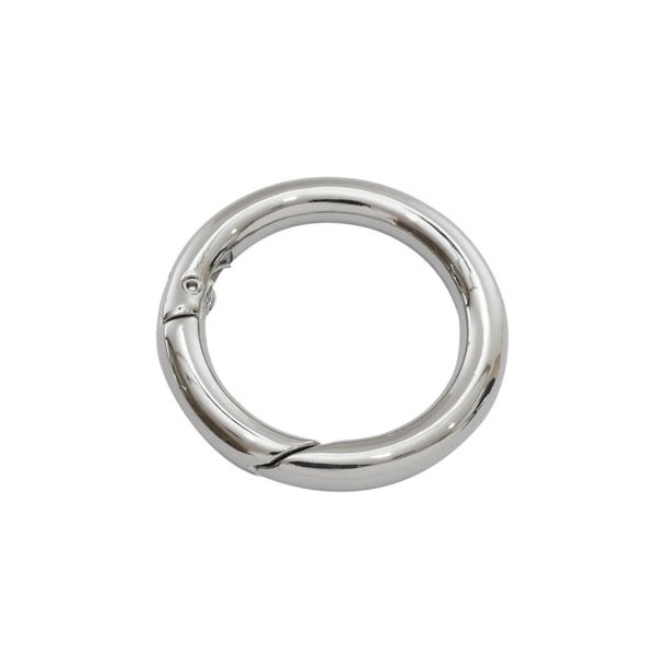 Nøgle karabin-ring, klassisk, rustfrit stål, 24 mm, 1 stk.