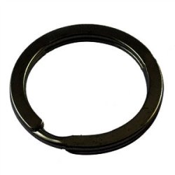 Schlsselring, schwarzer Edelstahl, Durcmesser 30 mm, 1 Stck.