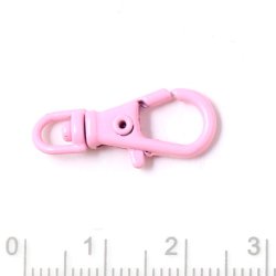 Kleine schlsselkarabiner mit Drehschlaufe, Metall, farbig gemischt, 23x9 mm, 6 Stck