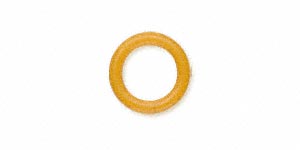 Gummi-O-Ring, gelb, 12/8 mm, 200 Stück.