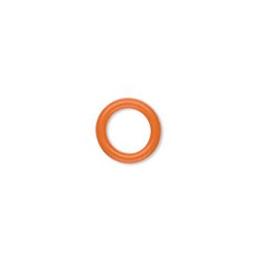 Rubber O-ring, orange, 12/8mm, 200pcs