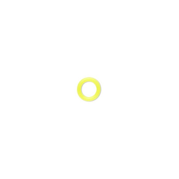 Gummi O-ring, neon gul, 12/8 mm, 200 stk.