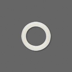 Gummi-O-Ring, weiß, 15/10 mm, 100 Stück.