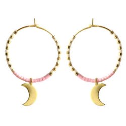 Kreole, Hoop, dnner Draht, vergoldetes Sterlingsilber, 20x0,7 mm, 2 Stk.