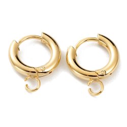 Scharnierkreole, runder Draht mit se, vergoldeter STAHL, 13x2,5 mm, 2 Stck