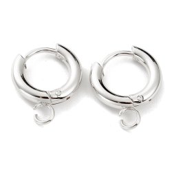 Scharnierkreole, runder Draht mit se, versilberter STAHL, 13x2,5 mm, 2 Stck