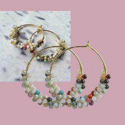 Kreole, Hoop, vergoldetes Sterlingsilber, 25x0,8 mm, 2 Stk.