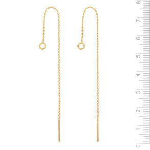 �rek�de m. �je t�t facet ankerk�de, 18K forgyldt messing, 105 mm, 2 stk