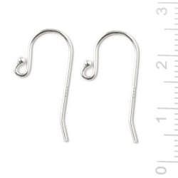 Earwires with ball, bulk purchase, medium size, 21x11x0,8mm, 100pcs
