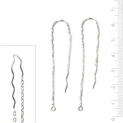 rekrog med buk og 2 kder, lngde for: 55mm, bag: 45 mm, slv, 2 stk