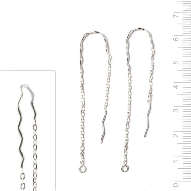 rekrog med buk og 2 kder, lngde for: 55mm, bag: 45 mm, slv, 2 stk