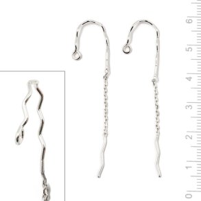 rekrog med buk, kde og je, totallngde 55mm, slv, 2 stk