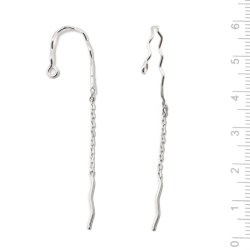 rekrog med buk, kde og je, totallngde 55mm, slv, 2 stk