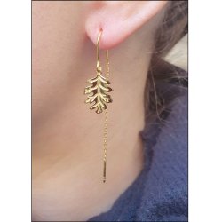 Anh�nger, Eichenblatt, Sterlingsilber, 17x11 mm, 1 Stck