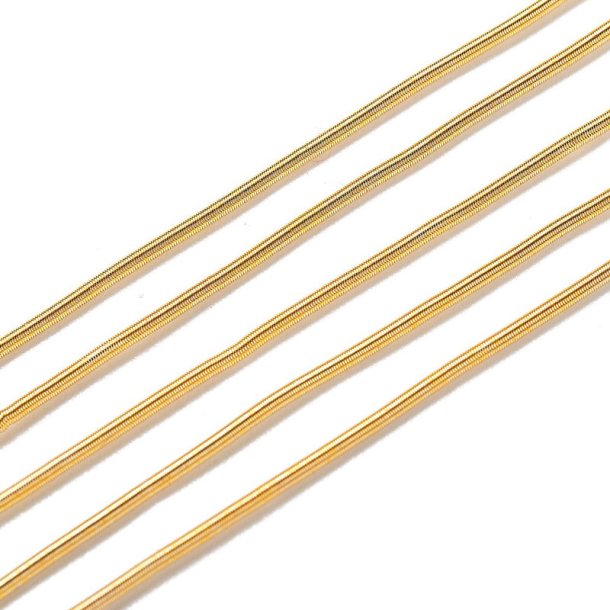 Franz&ouml;sischer Draht, vergoldete Metallspirale, Drahtst&auml;rke 0,2 mm, Durchmesser 1 mm, ca. 350 cm