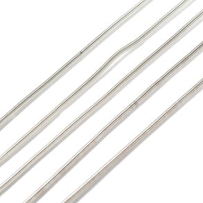 Französischer Draht, versilberte Metallspirale, Drahtstärke 0,2 mm, Durchmesser 1 mm, ca. 350 cm