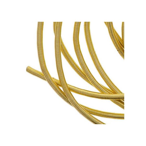 Franz&ouml;sischer Draht, vergoldete Metallspirale, Drahtst&auml;rke 0,15 mm, Durchmesser 1 mm, 10 cm, 1 St&uuml;ck
