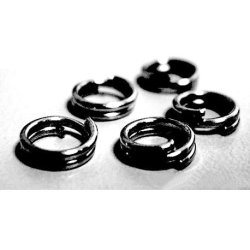 Spaltring/Schl&uuml;sselanh&auml;nger, dunkel-oxidiert, 5 mm, 20 Stk