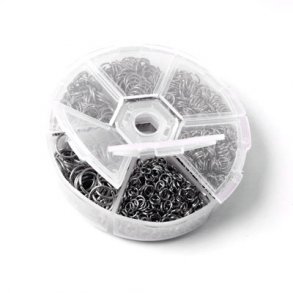 sen-Set in Kunststoffbehlter, schwarzes Messing, Gre 4 mm bis 10 mm.