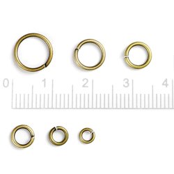 se, antik bronzefarbenes Messing, Mix Gren 4-10mm. ca. 100 Stk.