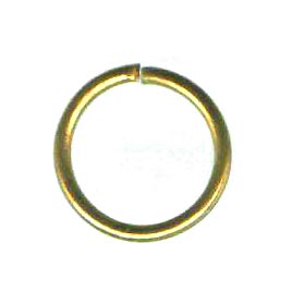 Ösen, vergoldeter Edelstahl, geöffnet, 14x1,5 mm. 4 Stk