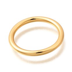 Closed linking rings, 18K gold plated brass, 21x2 mm, inner 17 mm, 2 pcs