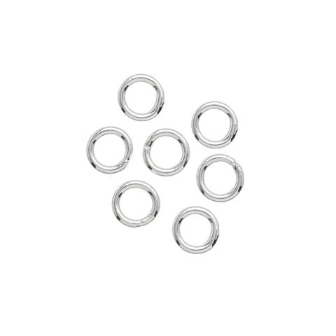 Øsken, sølv, lukket ring, 4x0,7 mm.10 stk.