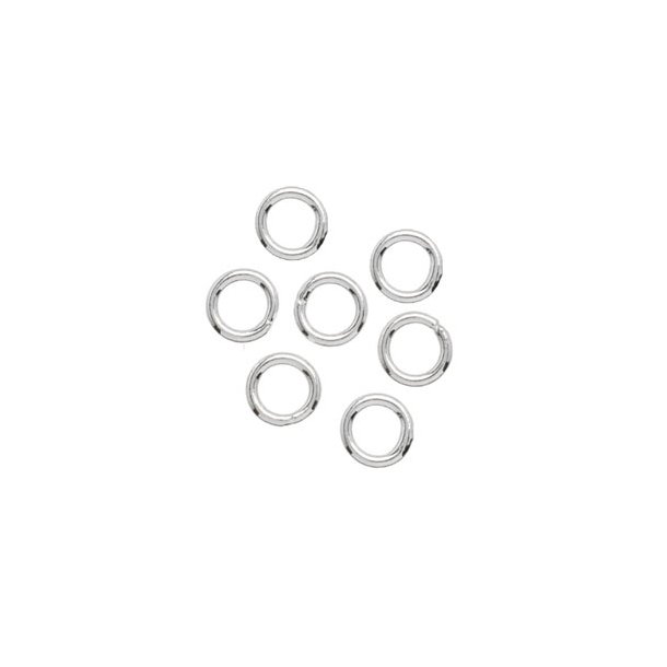 sen, Silber, geschlossener Ring, 4x0,7 mm. 10 Stk.