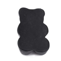 Teddyb&auml;r, Resin, schwarz, imitierte S&uuml;&szlig;igkeit, Teddyb&auml;r, 17x12x7 mm, 6 Stk