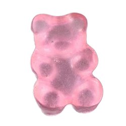 Teddyb&auml;r, resin, Rosa, imitierte S&uuml;&szlig;igkeit, Teddyb&auml;r, 17x12x7 mm, 6 Stk