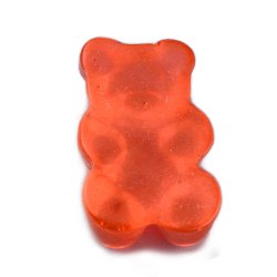 Teddyb&auml;r, Resin, rot, imitierte S&uuml;&szlig;igkeit, Teddyb&auml;r, 17x12x7 mm, 6 Stk