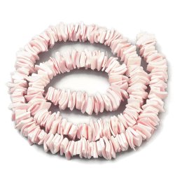 Perlmutt, flach ungleichm&auml;&szlig;ig quadratisch, blassrosa, ca. 6-10x5-8,5mm. 20 St&uuml;ck.