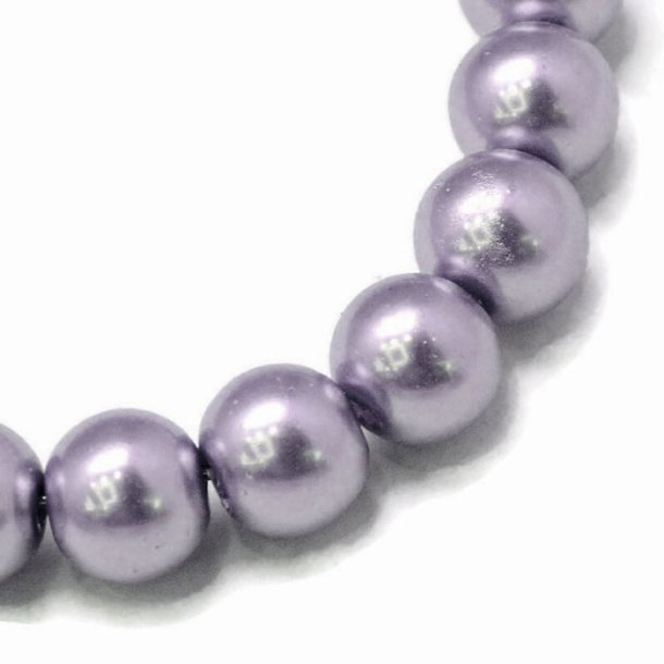 Baking painted glass beads, round, Lavender, 4mm, 20 pcs.