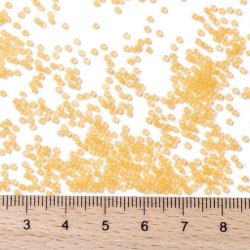 Toho Seed Beads, Pfirsichgelb, matt, GRE #15, 1,5x1 mm, 10gr., ca. 3000 stk