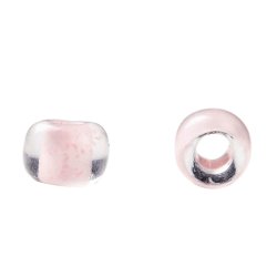 Toho Seed beads, light rose, semi transparent, #11, 2x1.5mm, 10gr., 1100 pcs