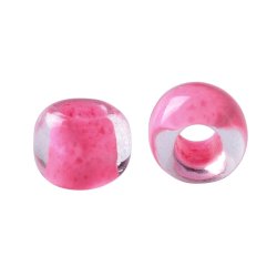 Toho Seed Beads, kristall-rosa, halbtransparent, #11, 2x1,5 mm, 10gr., 1100 stk
