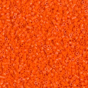 Delica, Größe #15, orange, Glasperlen, opak, 1,1x1,3 mm, 5,2 g