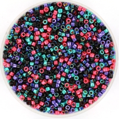 Delica Seed Beads, Mix126, Galaxy Mix, 4-farve Blanding, Størrelse #11, 5,2 g til Smykkefremstilling