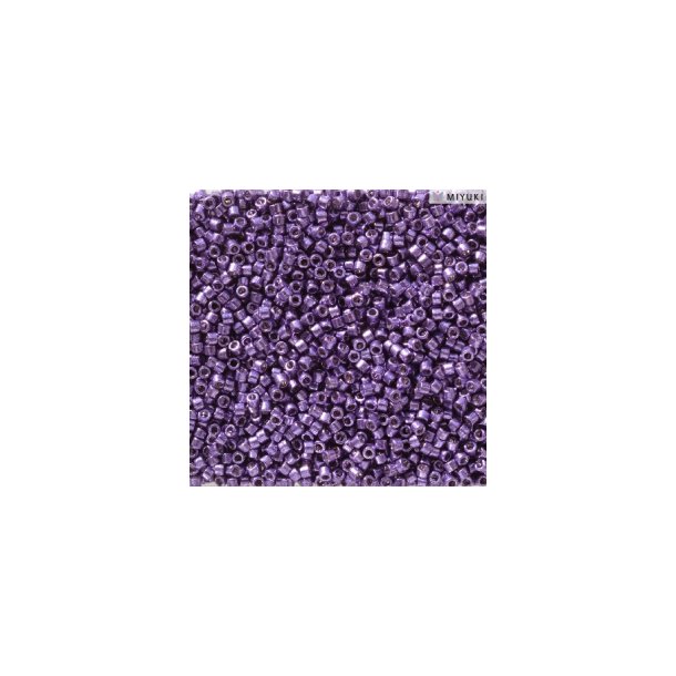 Delica, size #11, Dark purple, galvanized, glossy, opaque 1,1x1,7mm, 5,2 g