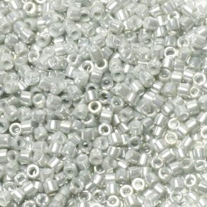 Delica, Größe #11, grauer Glanz, undurchsichtig 1,1x1,7mm, 5,2 Gramm