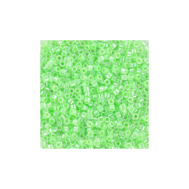 Delica, size #11, ceylon mint green, 1.1x1.7mm, 5.2 grams.
