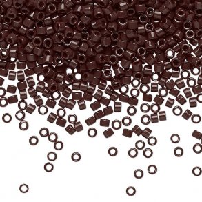 Delica, Größe#11, dunkel pflaumenfarben, undurchsichtig, 1,1x1,7 mm, 5,2 g