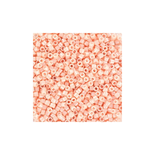 Delica, size #11, opaque ceylon, light salmon, 1.1x1.7mm, 5,2 grams
