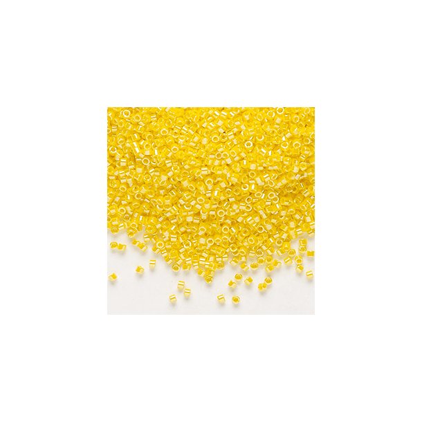 Delica, size #11, Easter yellow glass bead, opaque, 1,1x1,7mm, 5,2 g