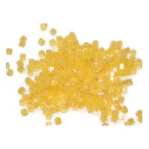 Delica, size #11, Apricot yellow, changing, silk effect, 1,1x1,7mm
