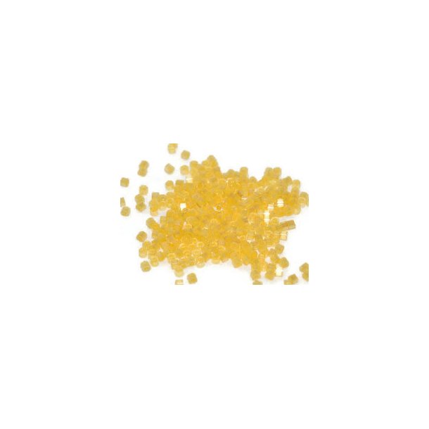 Delica, size #11, Apricot yellow, changing, silk effect, 1,1x1,7mm