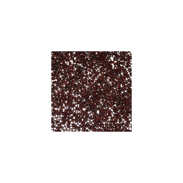 Delica beads, Red-Grey/blue, Picasso, size #11, 5,2 g