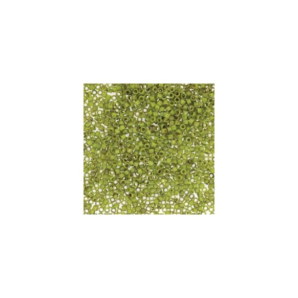 Delica beads, Green-brown, Picasso, size #11, 5,2 g