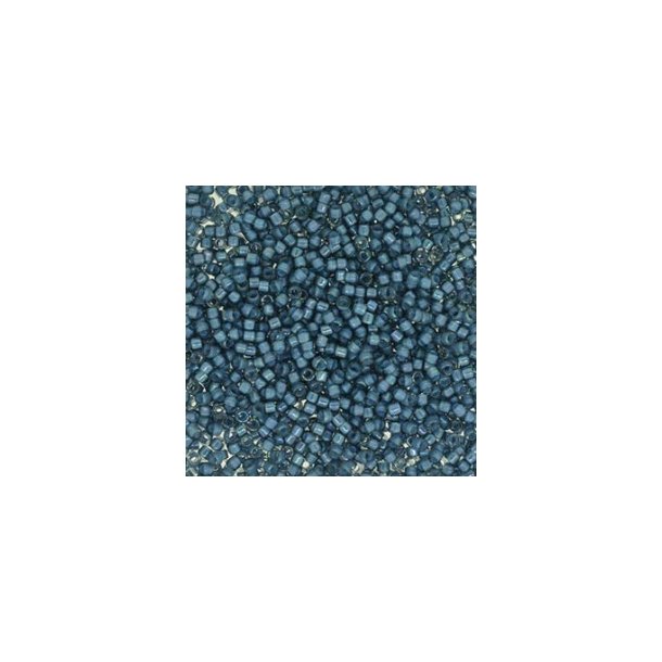 Delica, size #11, Dusty blue, changing, glass bead, opaque, 1,1x1,7mm